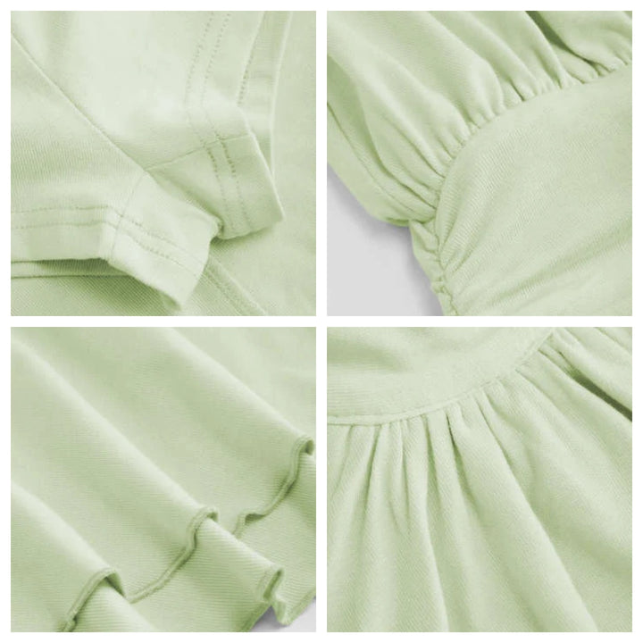 The Elara Stand Collar Sleeveless A-Line Mini Dress