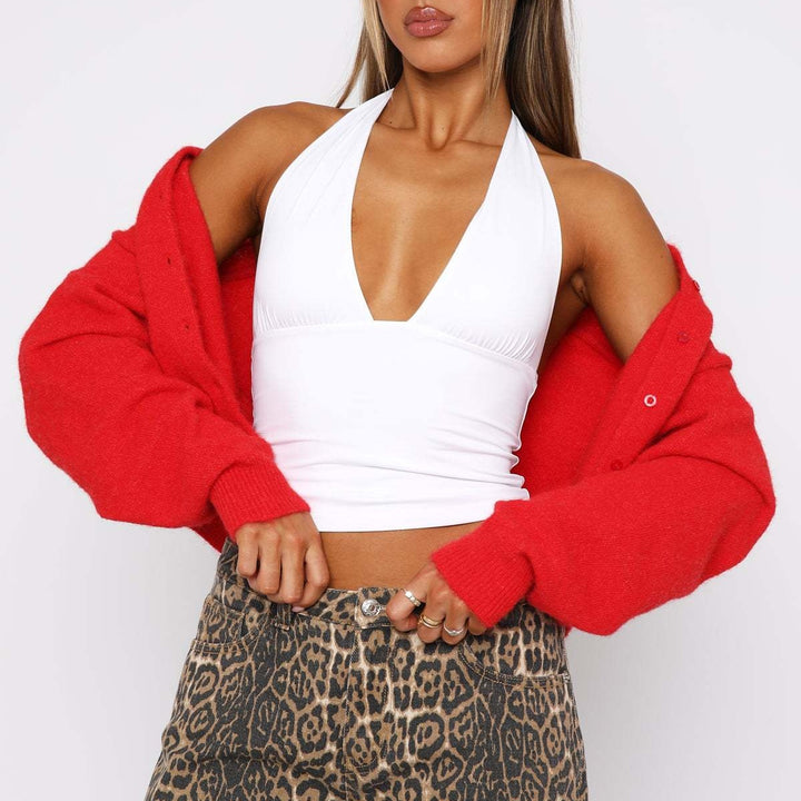 The Elara Plunging Open-Back Bodice