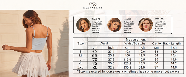 The Elara Ruffle Flare Safety Skort