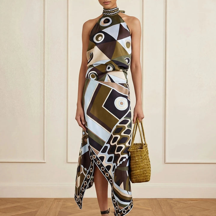 The Elara Retro Geometric Co-ord