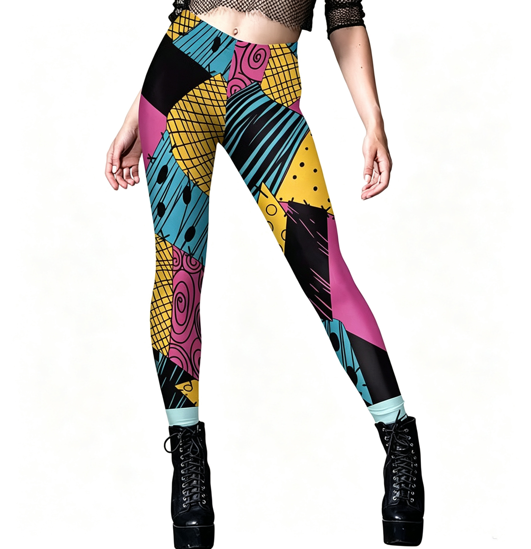 The Elara Ragdoll Patchwork Leggings