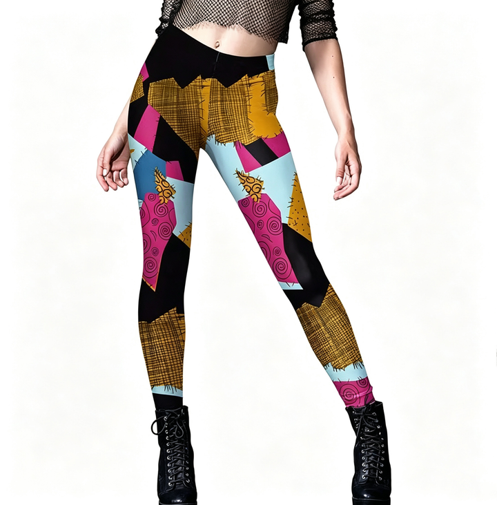 The Elara Ragdoll Patchwork Leggings