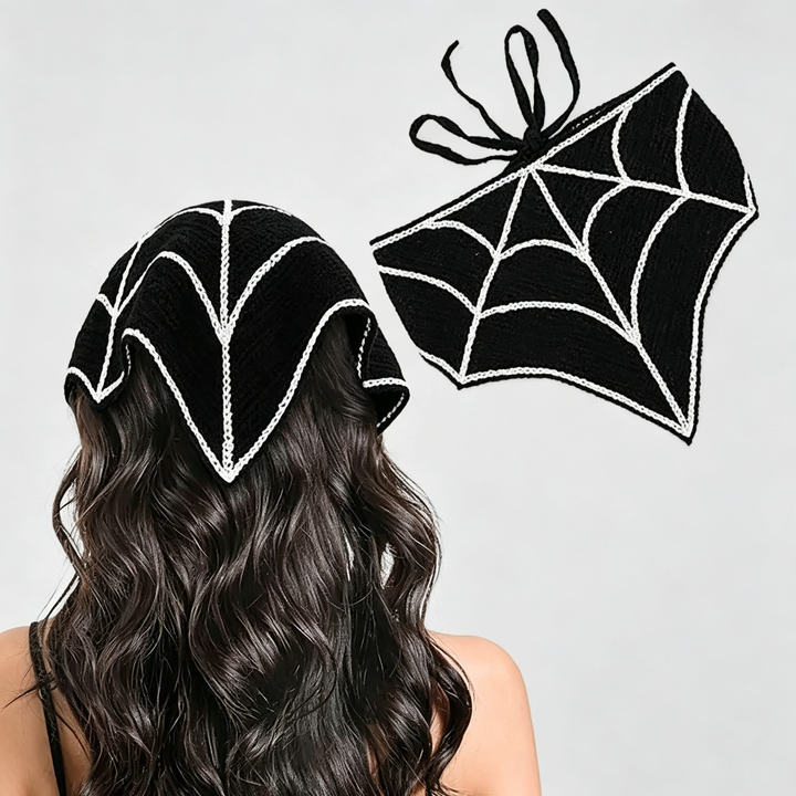 The Elara Halloween Crochet Headscarf