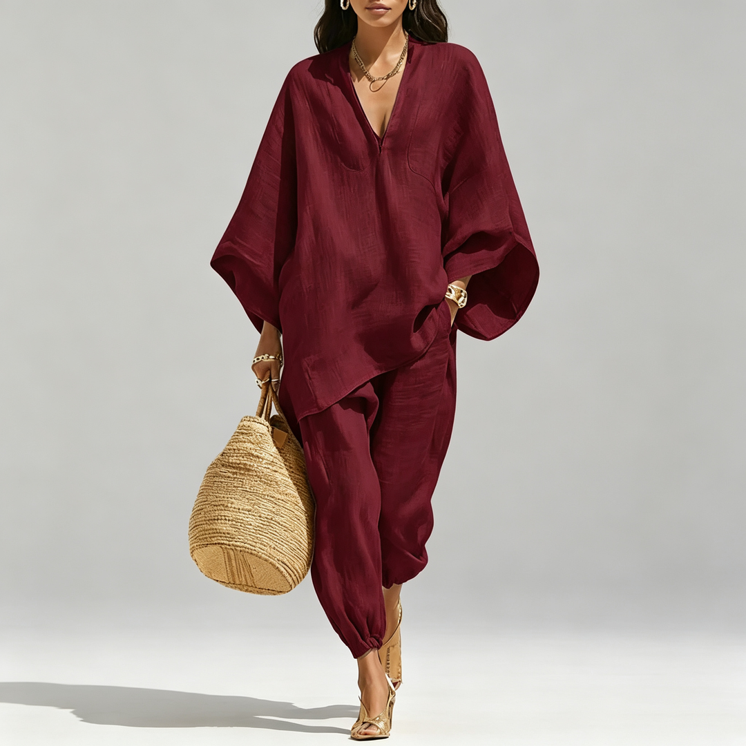 The Elara Airy Batwing Lounge Set