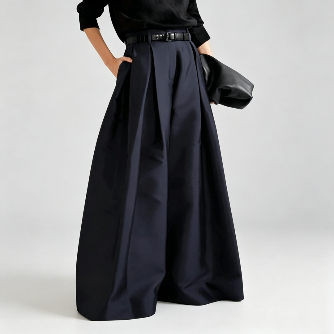 The Elara Pleated Wide Leg Pants