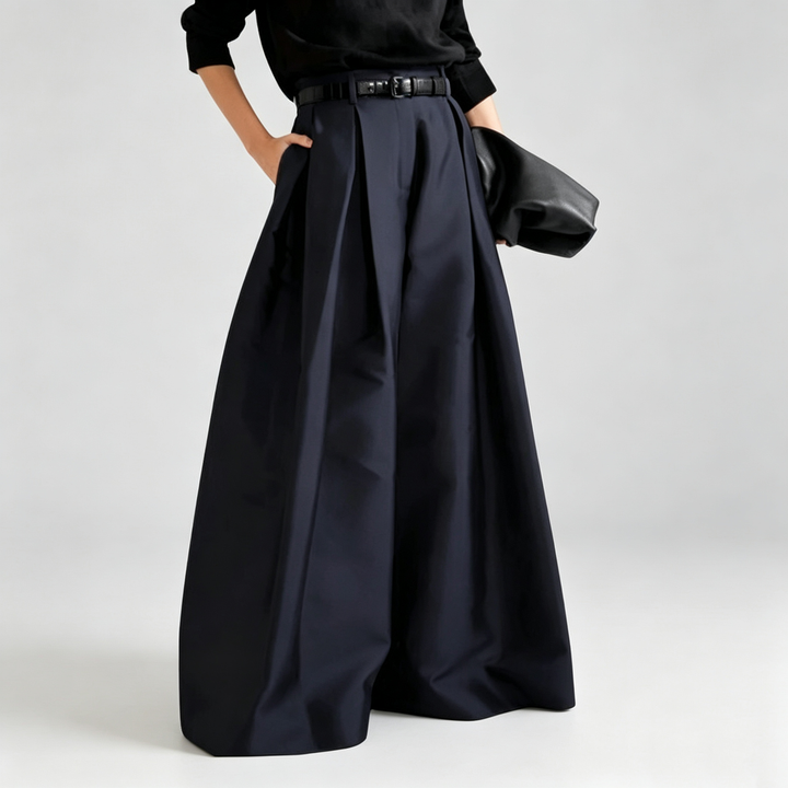 The Elara Pleated Wide Leg Pants