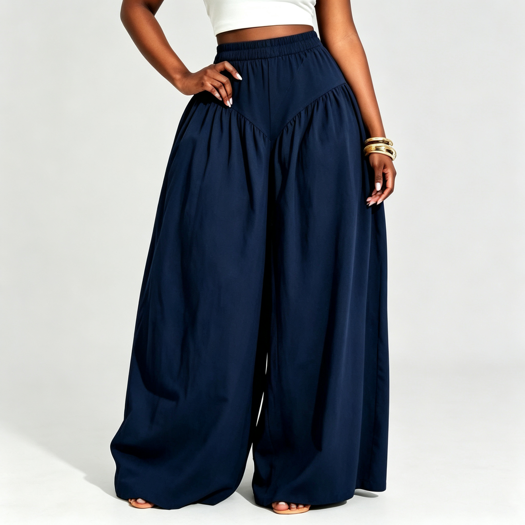 The Elara Cloud Drape Wide-Leg Pants