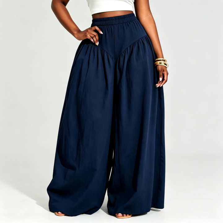 The Elara Cloud Drape Wide-Leg Pants