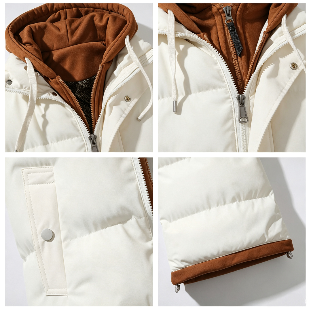 The Elara Hooded Puffer Vest