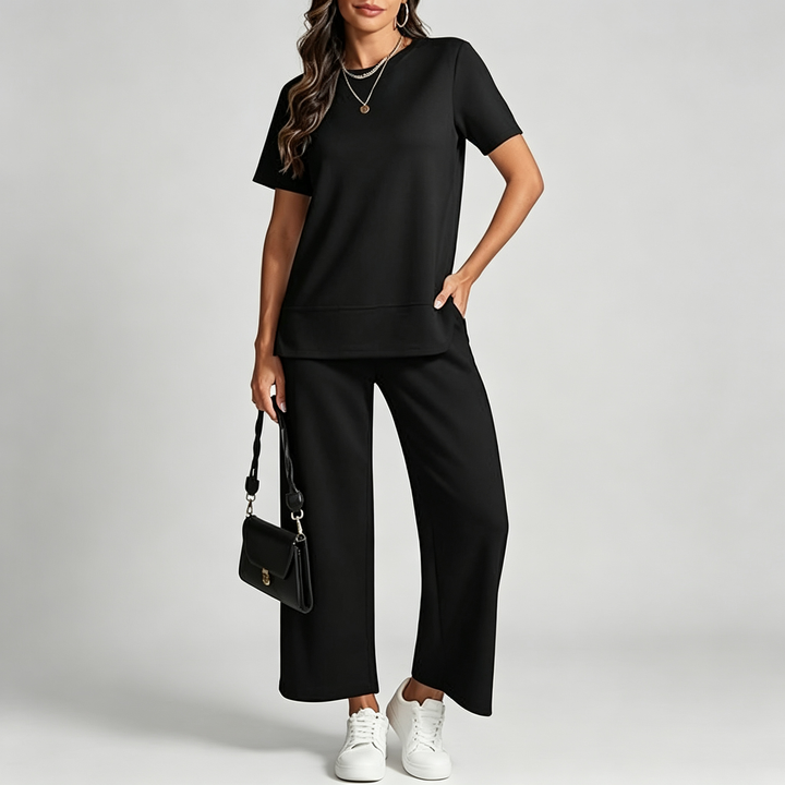 The Elara Soft Flow Wide-Leg Set