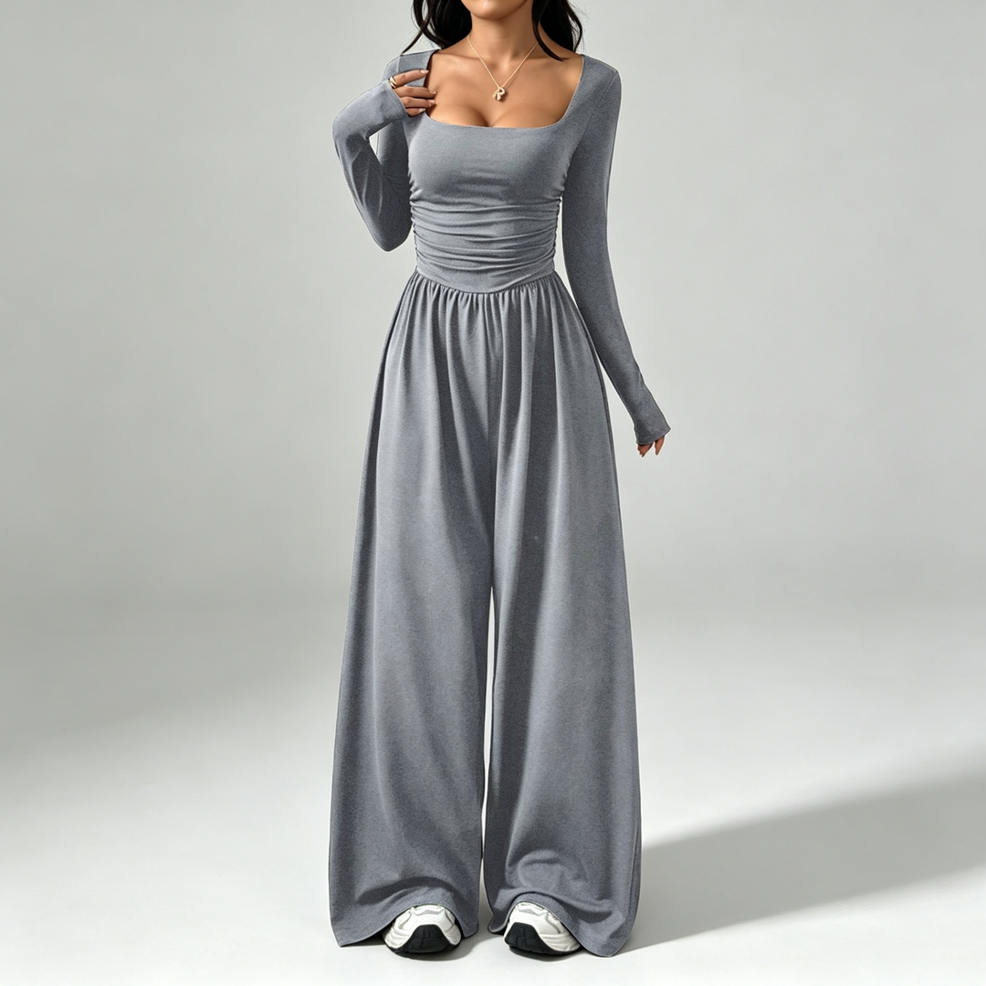 The Elara Square-Neck Jumpsuit