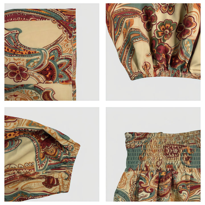 The Elara Paisley Palazzo Set