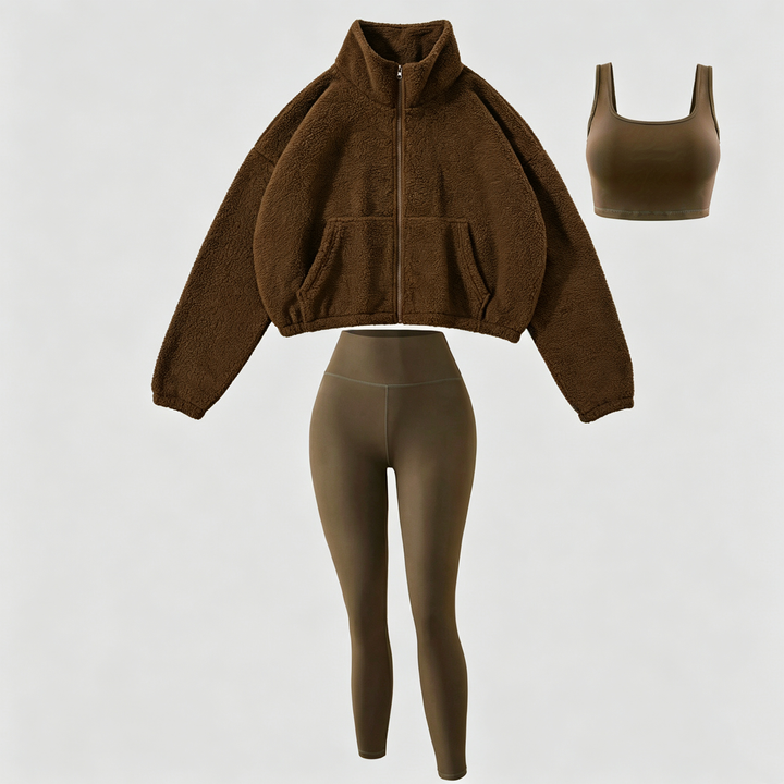 The Elara Fleece Active 3-Piece Set