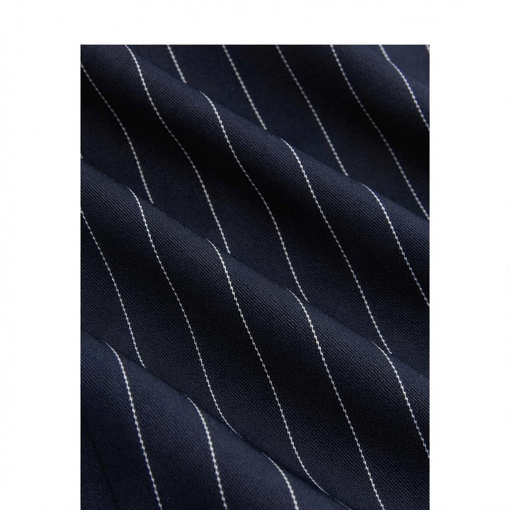 The Elara Pinstripe Wrap Knotted Set