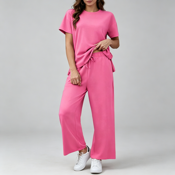 The Elara Soft Flow Wide-Leg Set
