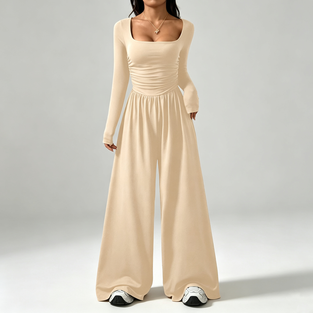 The Elara Square-Neck Jumpsuit