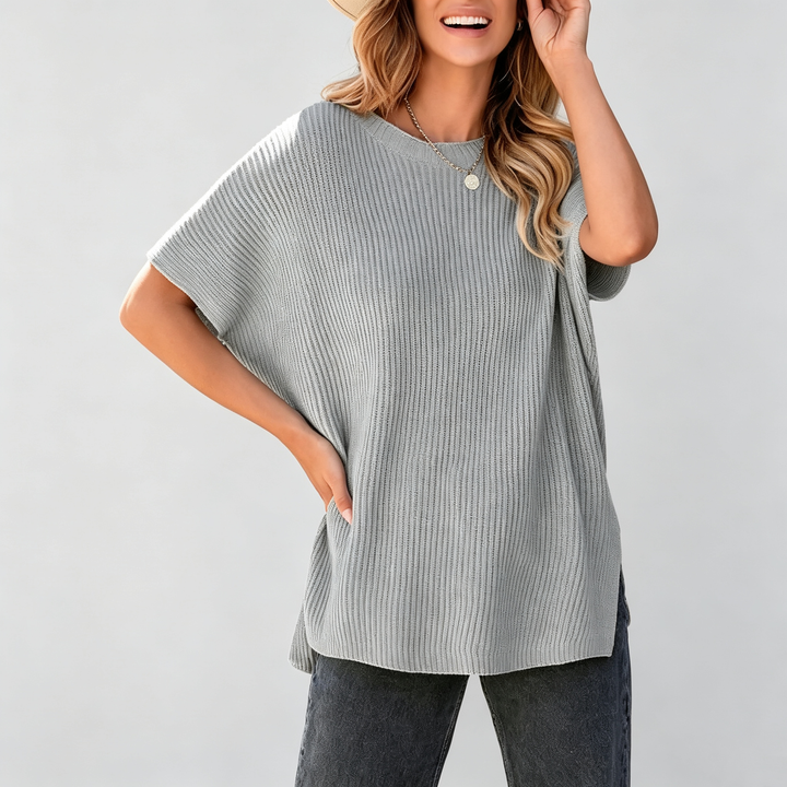 The Elara Oversized Chenille Knit Top