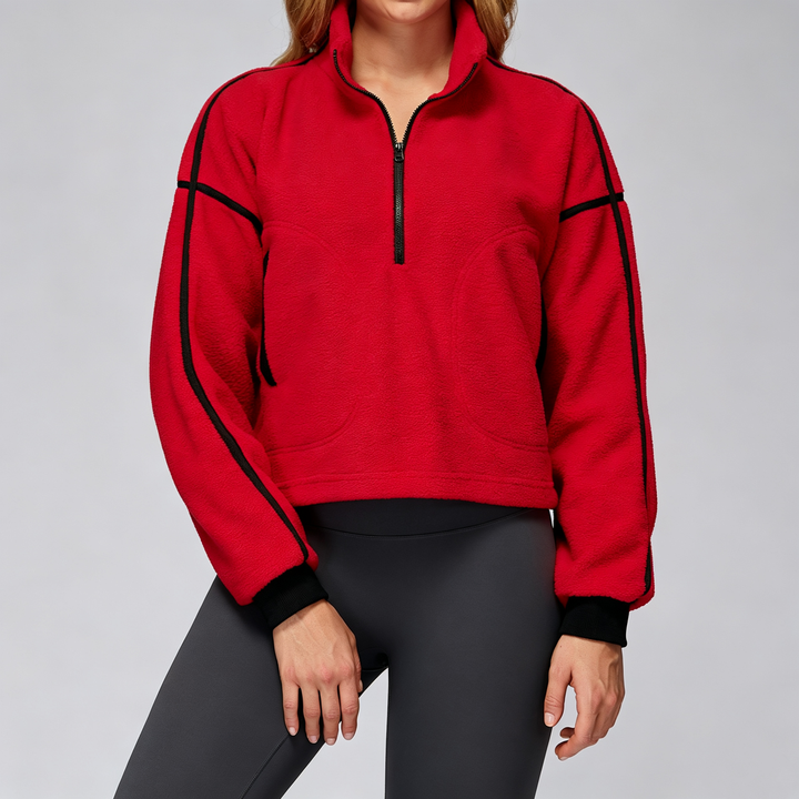 The Elara Half-Zip Fleece Pullover