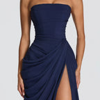 The Elara Strapless Evening Dress