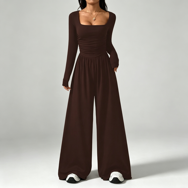 The Elara Square-Neck Jumpsuit