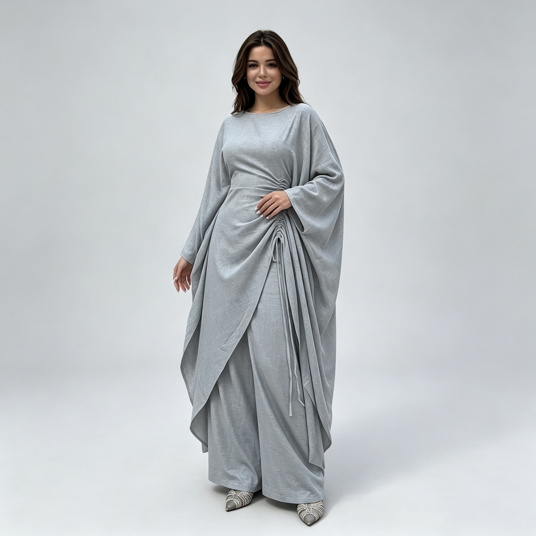 The Elara Cinched Kaftan Trouser Set