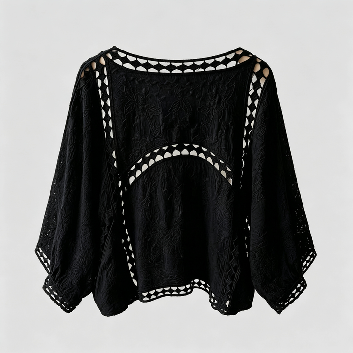 The Elara Crochet Open-Front Cardigan