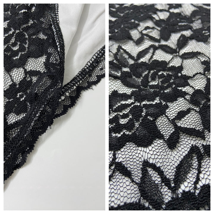 The Elara Deep V Lace Halter Party Dress