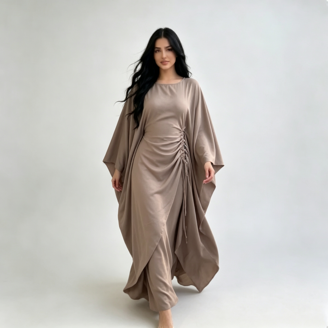 The Elara Cinched Kaftan Trouser Set