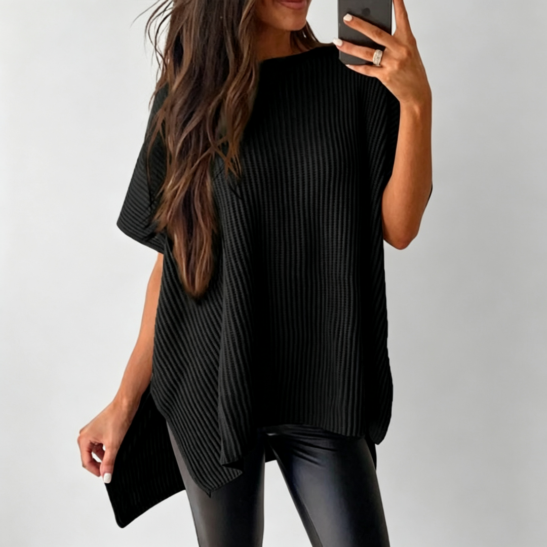 The Elara Oversized Chenille Knit Top