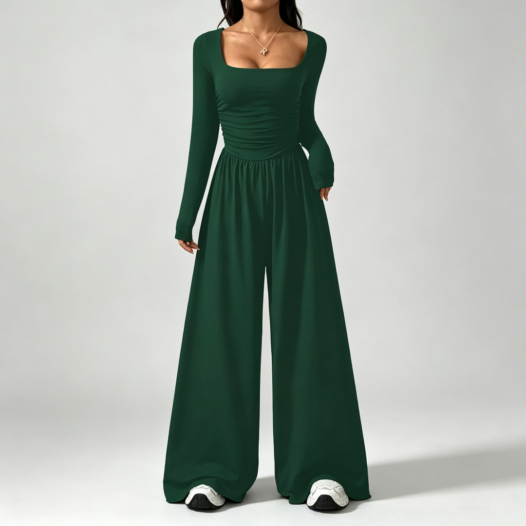 The Elara Square-Neck Jumpsuit