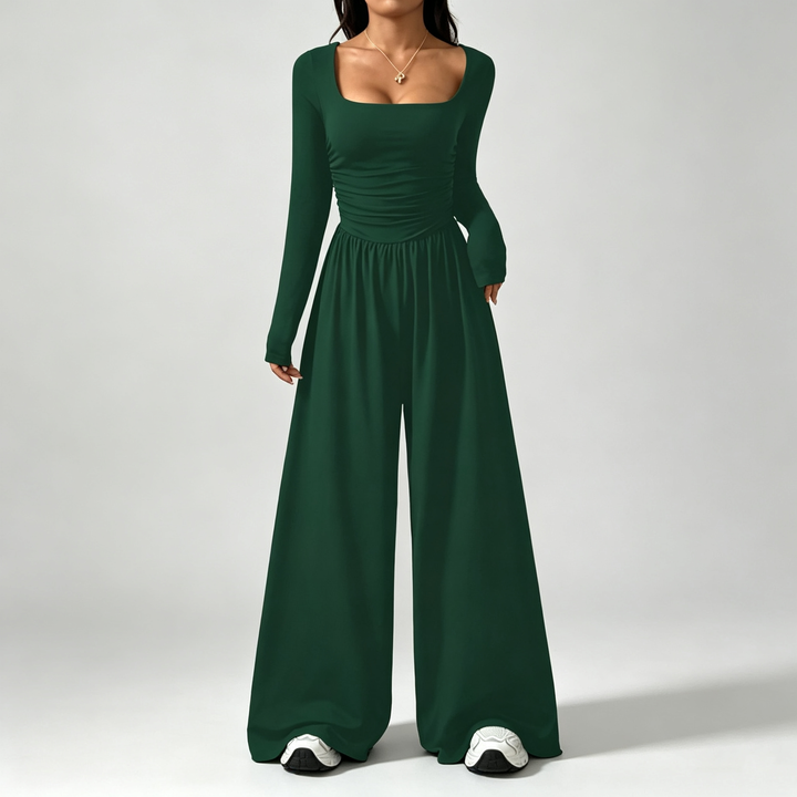 The Elara Square-Neck Jumpsuit