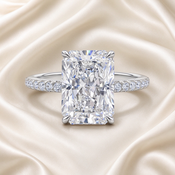 Oversized Clear Zircon Solitaire Ring