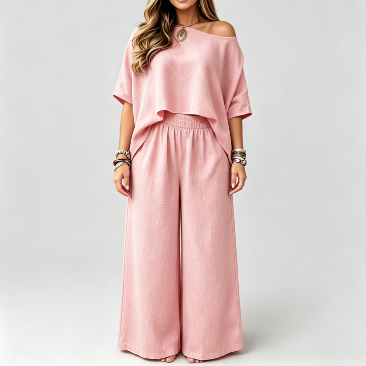 The Elara Oversized Twill Two-Piece Set
