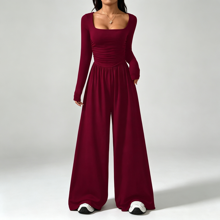 The Elara Square-Neck Jumpsuit