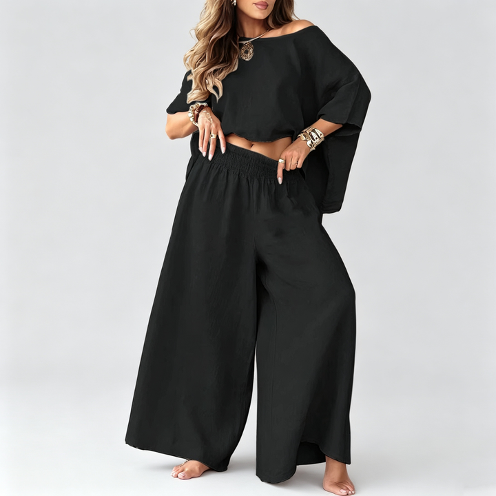 The Elara Oversized Twill Two-Piece Set