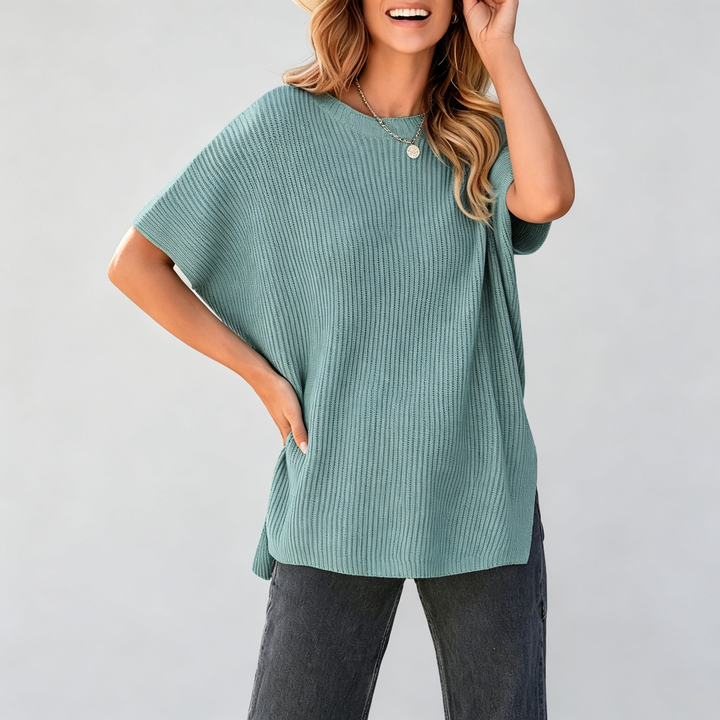 The Elara Oversized Chenille Knit Top