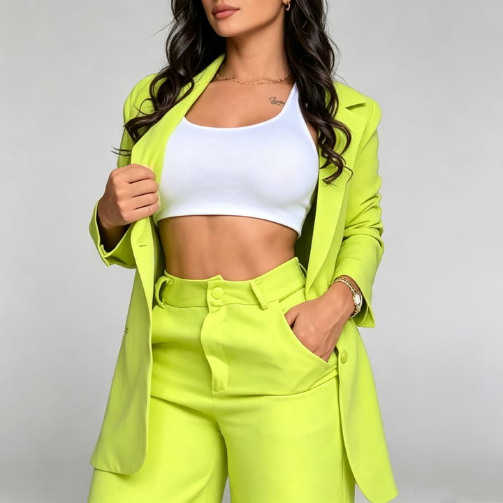 The Elara Tailored Blazer Wide-Leg Set