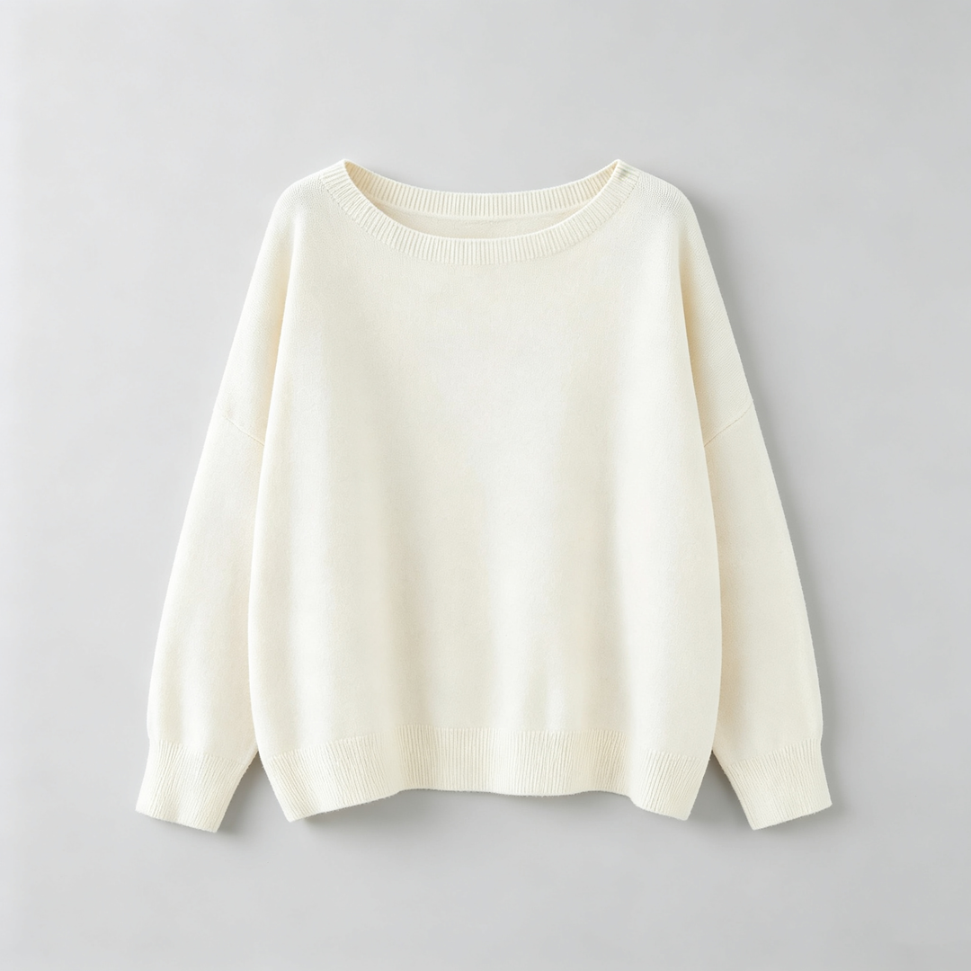 The Elara Soft Scoop Knit Sweater