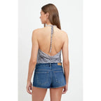 The Elara Low-Rise Micro Denim Short