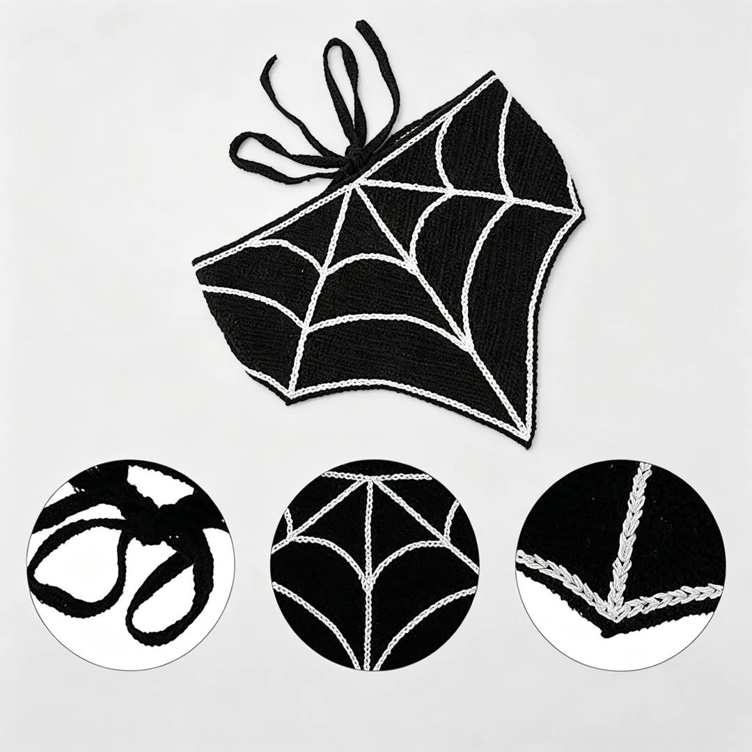 The Elara Halloween Crochet Headscarf