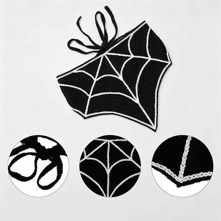 The Elara Halloween Crochet Headscarf