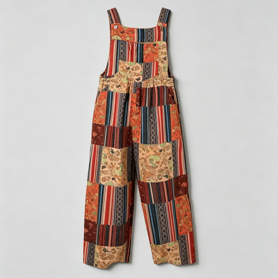 The Elara Mosaic Boho Wide-Leg Jumpsuit