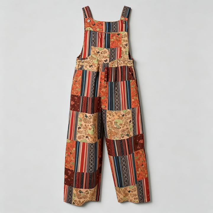 The Elara Mosaic Boho Wide-Leg Jumpsuit