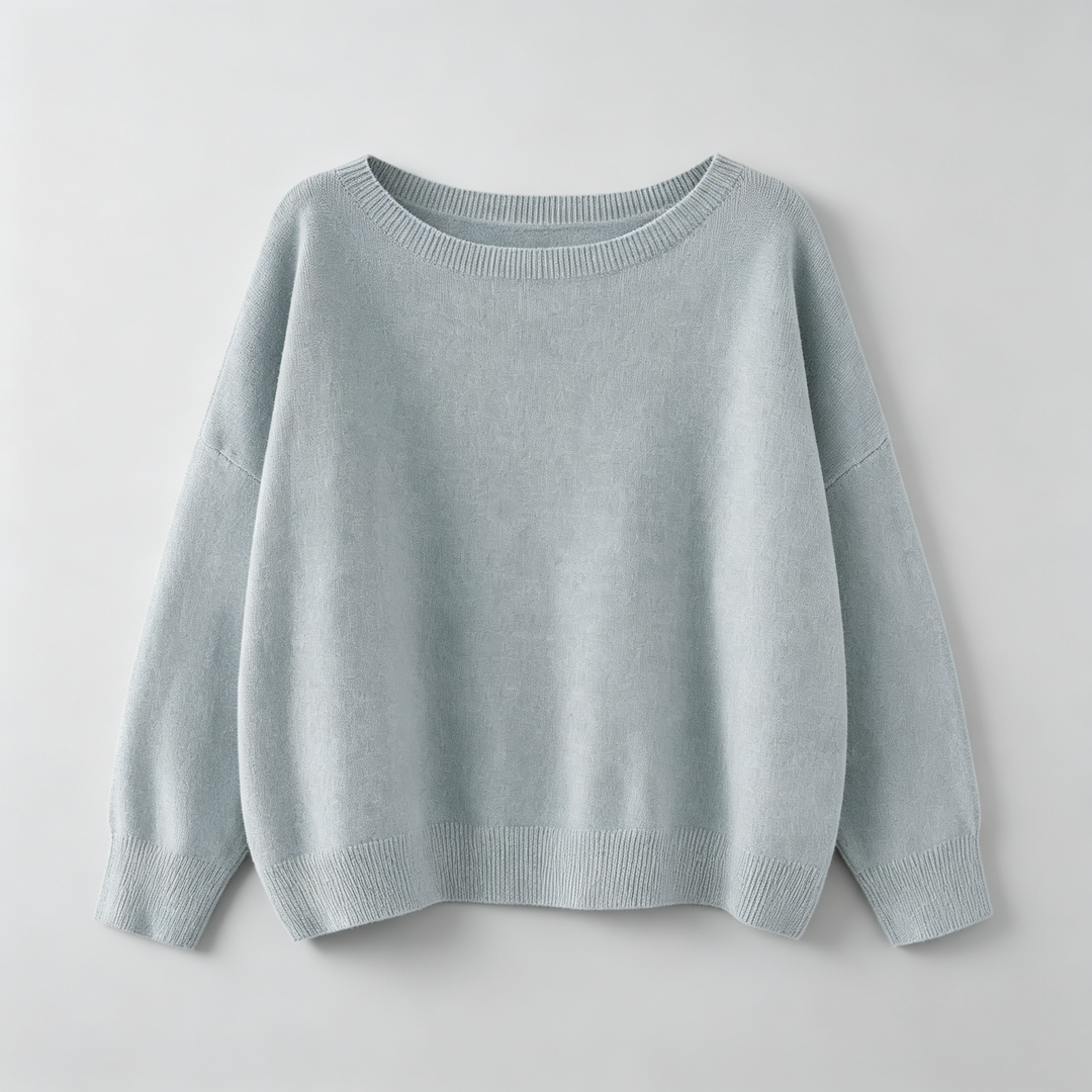 The Elara Soft Scoop Knit Sweater