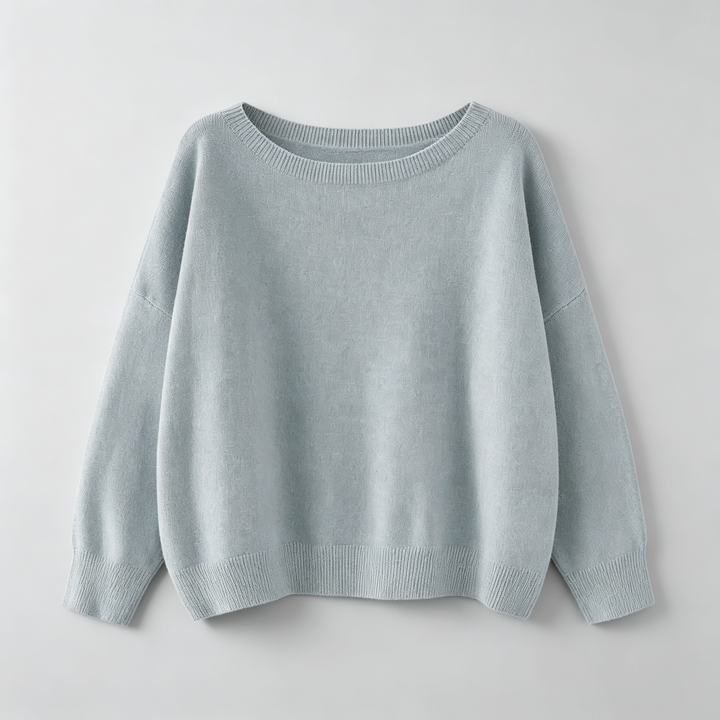 The Elara Soft Scoop Knit Sweater