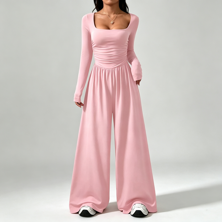 The Elara Square-Neck Jumpsuit