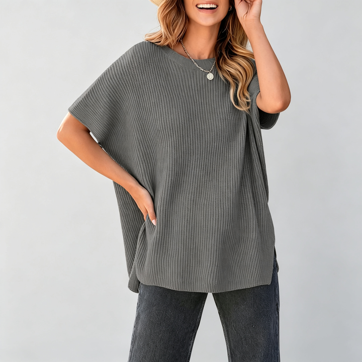 The Elara Oversized Chenille Knit Top