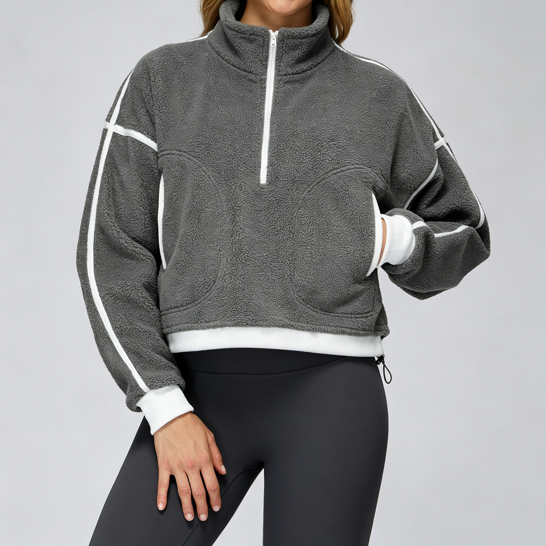 The Elara Half-Zip Fleece Pullover