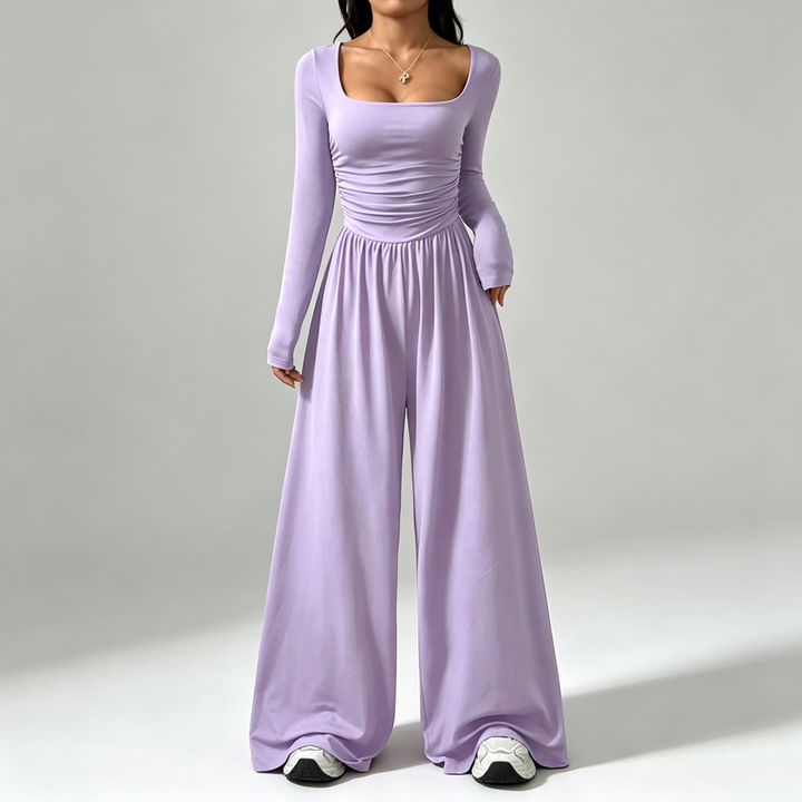 The Elara Square-Neck Jumpsuit