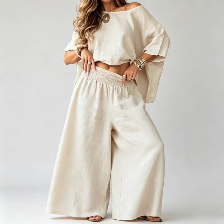 The Elara Oversized Twill Two-Piece Set